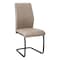 Monarch Specialties Dining Chair, Set Of 2, Side, Upholstered, Kitchen, Dining Room, Fabric, Metal, Beige, Black I 1114 - alternate 1